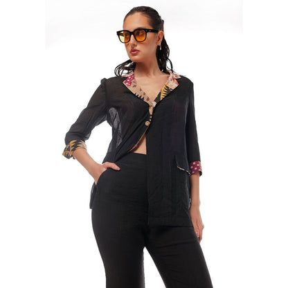 Pallavi Agarwal Black June Co-Ord (Set of 2)