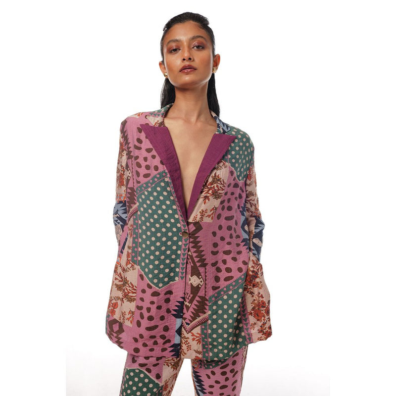 Pallavi Agarwal Pink Sobo Co-Ord (Set of 2)