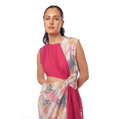 Pallavi Agarwal Pink Stella Cutout Dress
