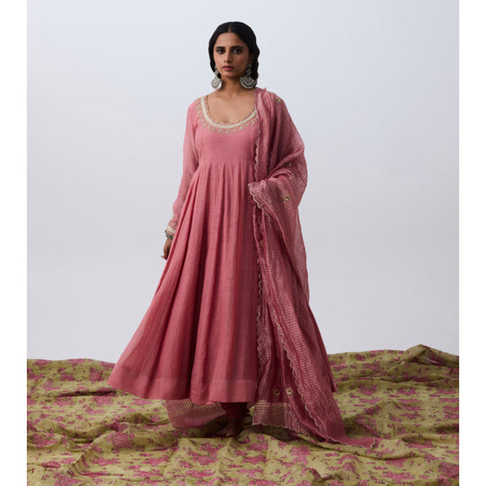 PANTS AND PAJAMAS Swaragini Embroidered Dupatta