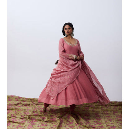 PANTS AND PAJAMAS Swaragini Embroidered Dupatta