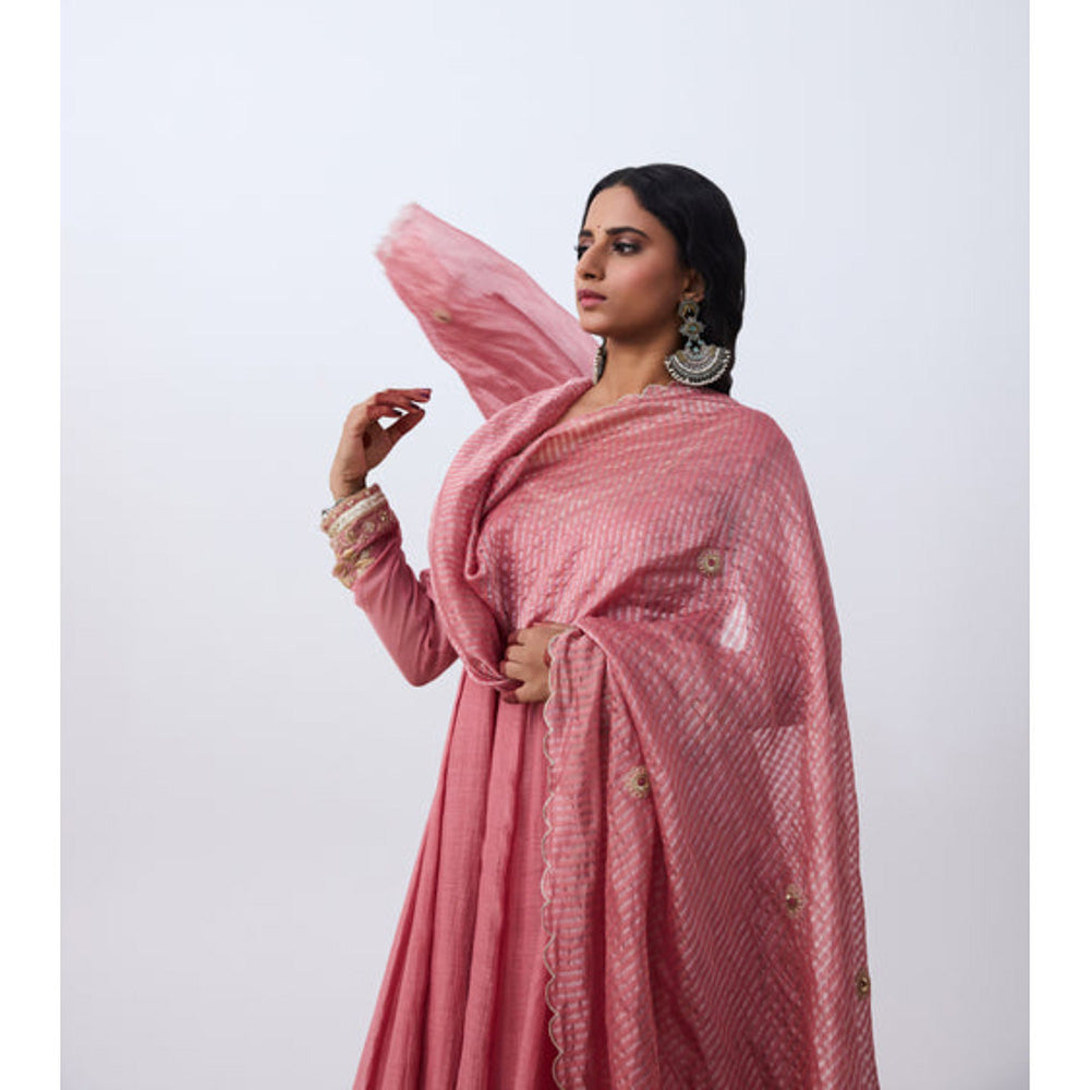 PANTS AND PAJAMAS Swaragini Embroidered Dupatta