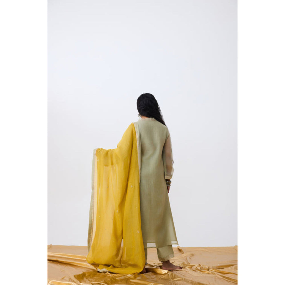 PANTS AND PAJAMAS Mudra Embroidered Kurta