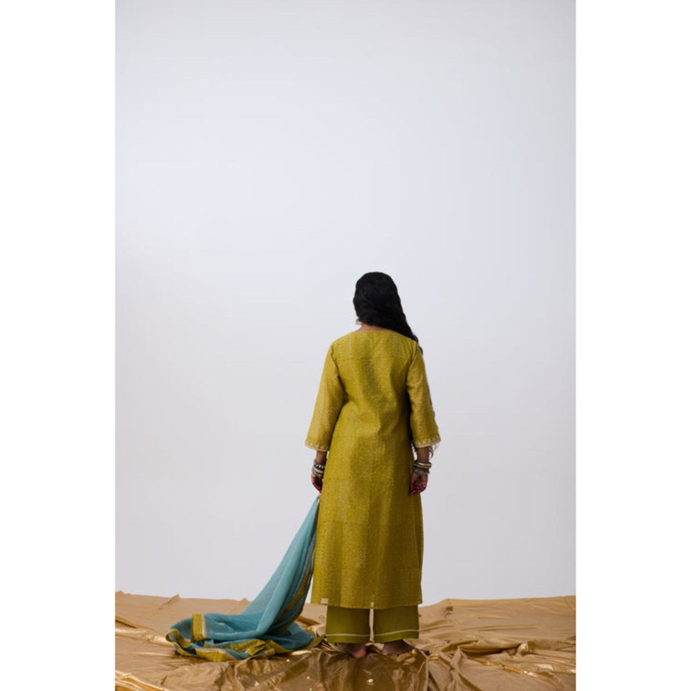 PANTS AND PAJAMAS Zohur Hand Block Printed Kurta