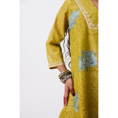 PANTS AND PAJAMAS Zohur Hand Block Printed Kurta
