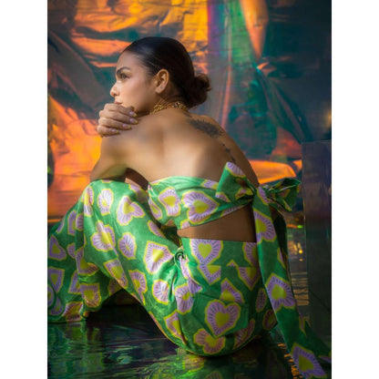 Papa Don't Preach by Shubhika Green Ring Bralette