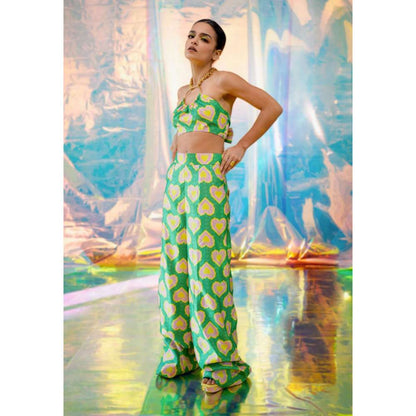 Papa Don't Preach by Shubhika Green Ring Bralette