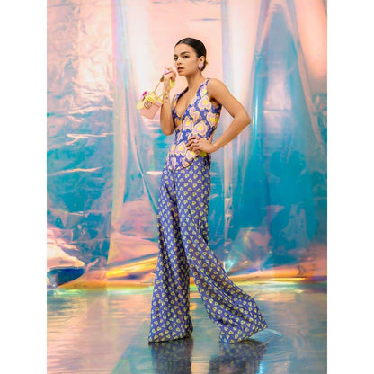Papa Don't Preach by Shubhika Blue Corset Top