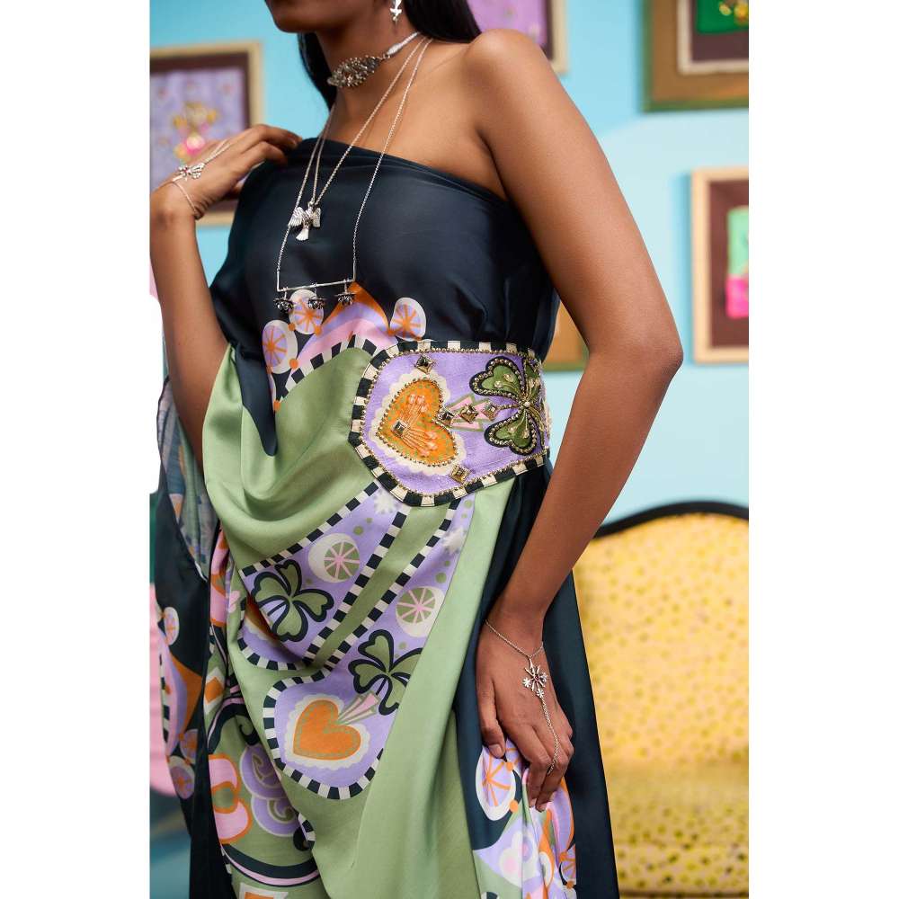 Papa Don't Preach by Shubhika Blue Eclipse Hour Dress