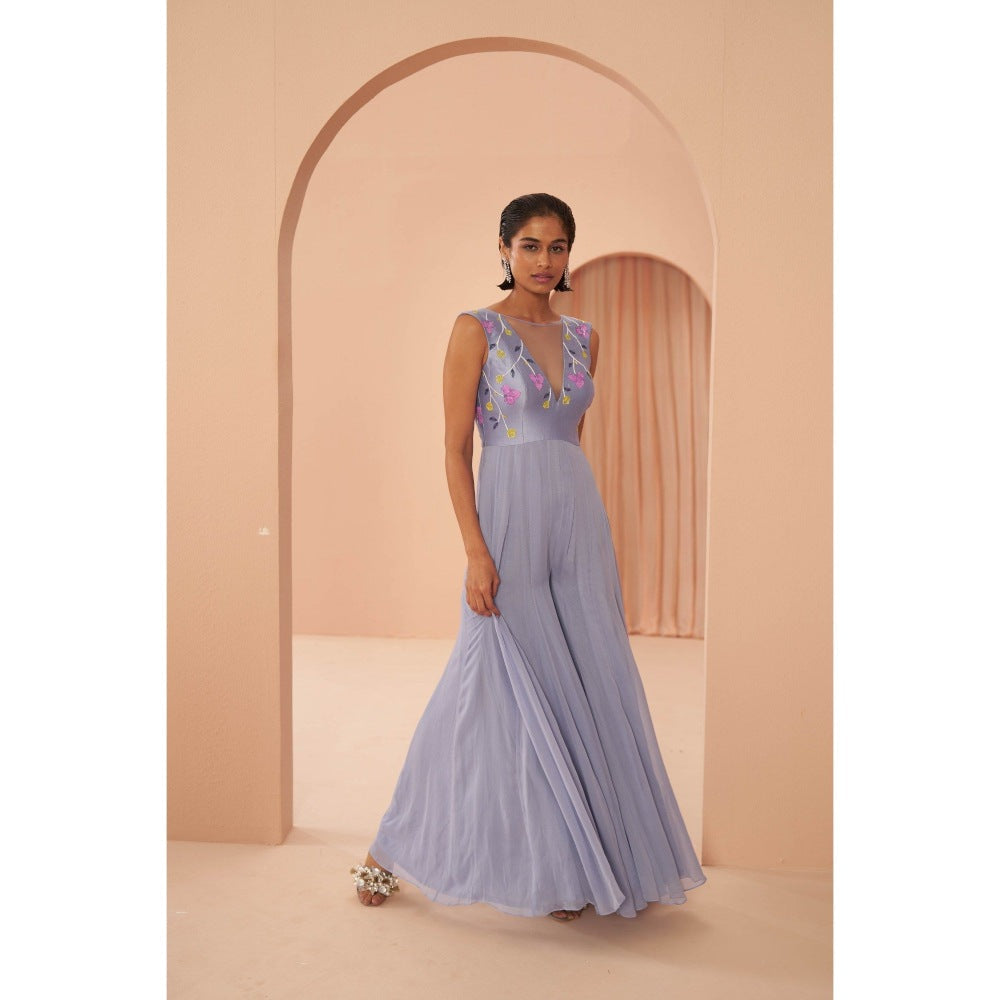 PARUL GANDHI Very Peri Purple Jumpsuit