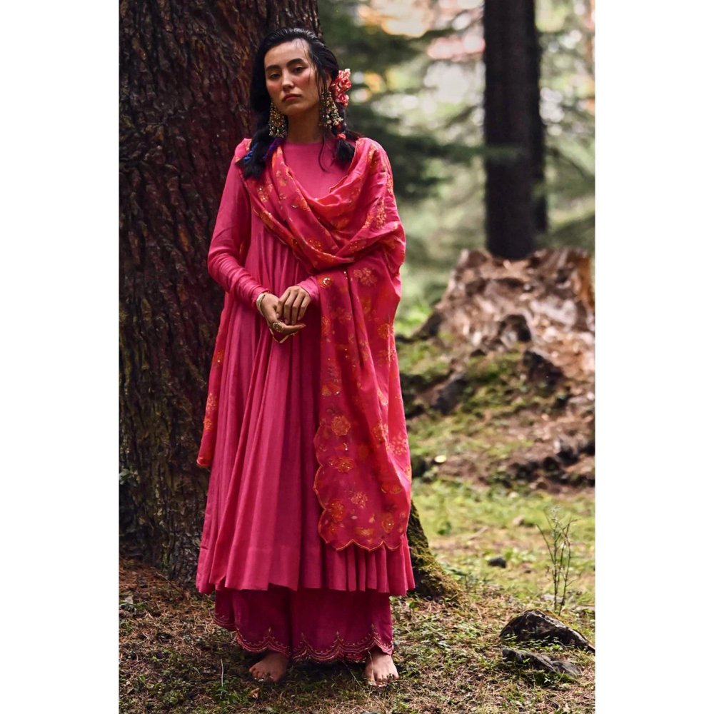 Paulmi & Harsh Rani 40 Kali Anarkali with Dupatta (Set of 3)
