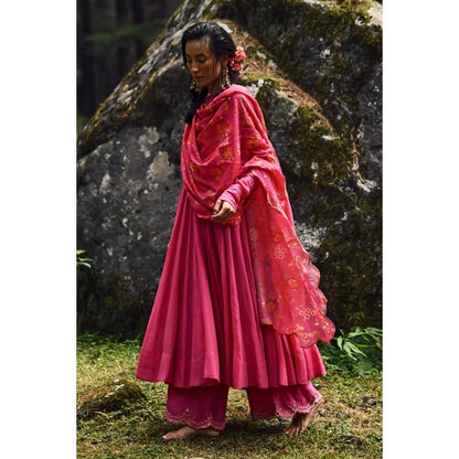 Paulmi & Harsh Rani 40 Kali Anarkali with Dupatta (Set of 3)
