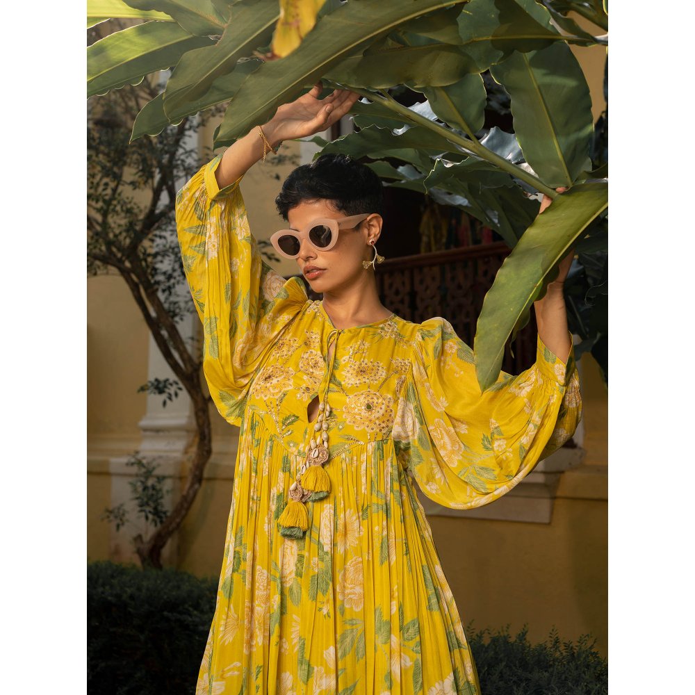 Paulmi & Harsh Garden Of Bloom Short Dress