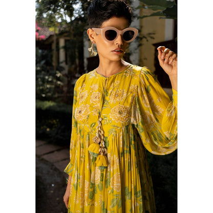 Paulmi & Harsh Garden Of Bloom Short Dress