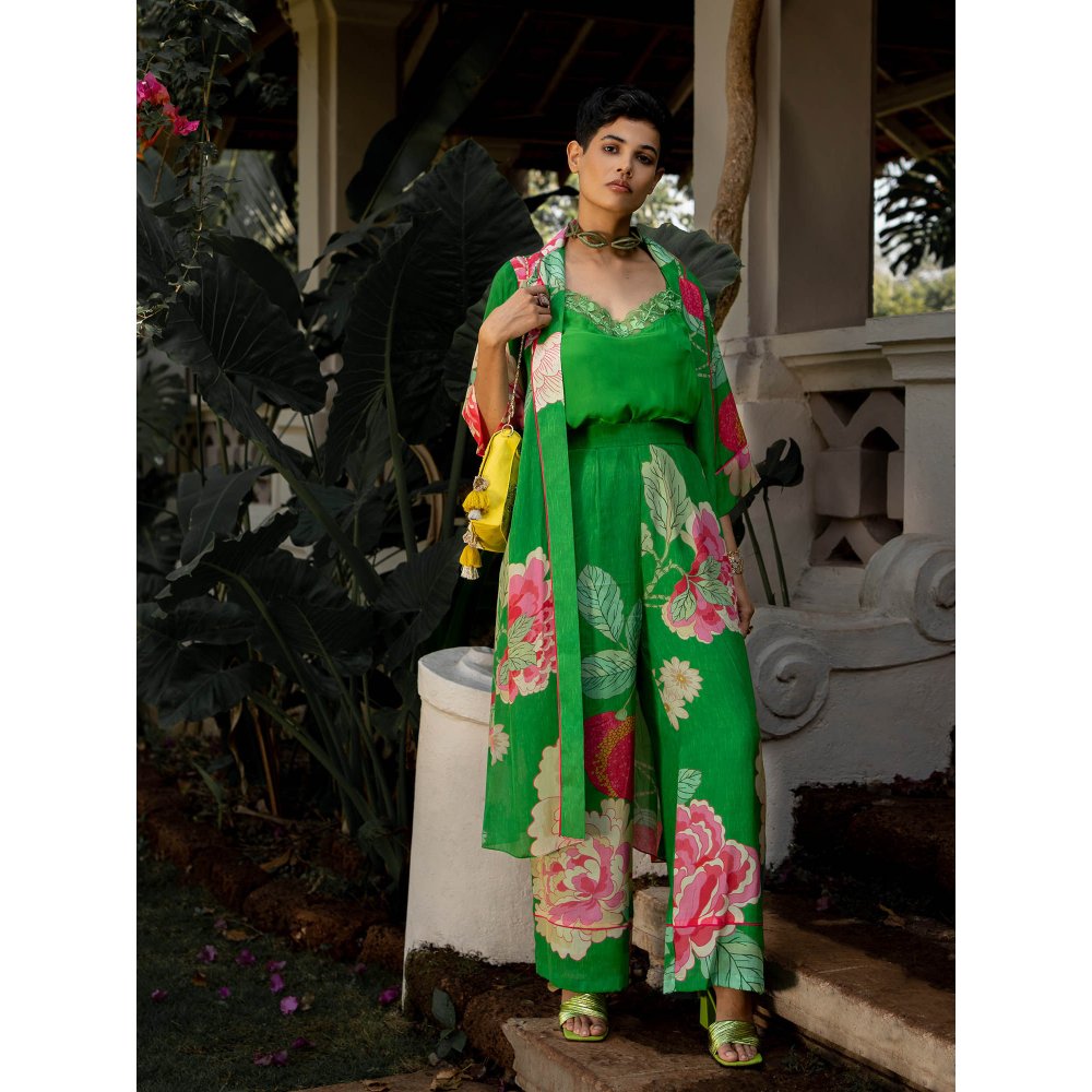 Paulmi & Harsh Spring Blooming Floral Jacket (Set of 3)