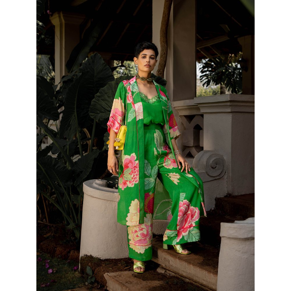 Paulmi & Harsh Spring Blooming Floral Jacket (Set of 3)