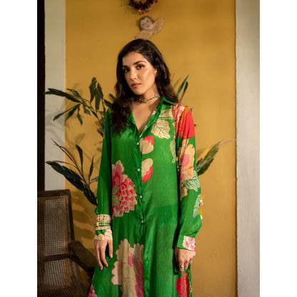Paulmi & Harsh Spring Blooming Floral Kurta (Set of 2)