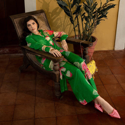 Paulmi & Harsh Spring Blooming Floral Kurta (Set of 2)