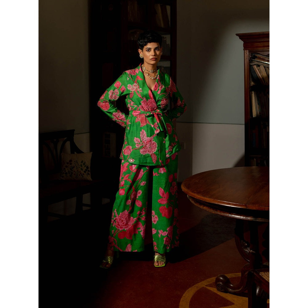 Paulmi & Harsh Full Bloomig Floral Jacket (Set of 3)