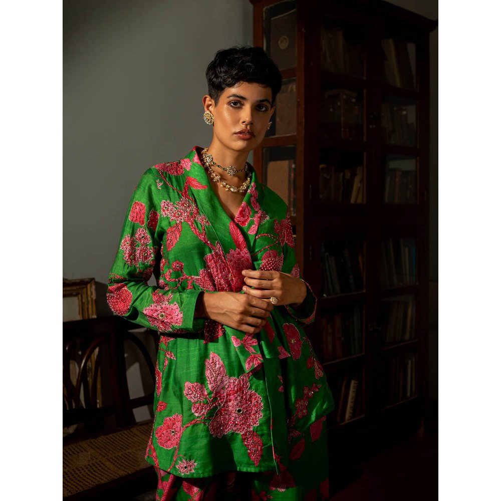 Paulmi & Harsh Full Bloomig Floral Jacket (Set of 3)