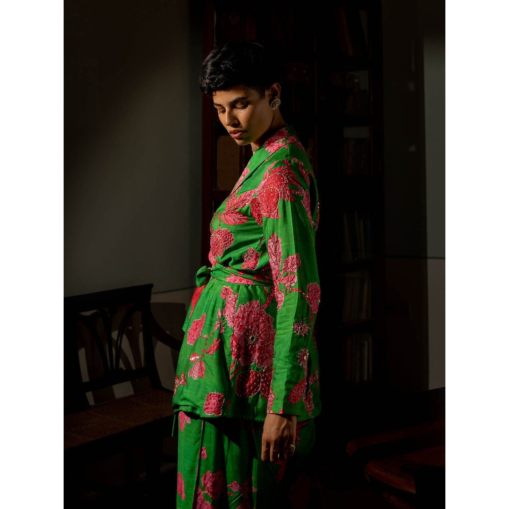 Paulmi & Harsh Full Bloomig Floral Jacket (Set of 3)