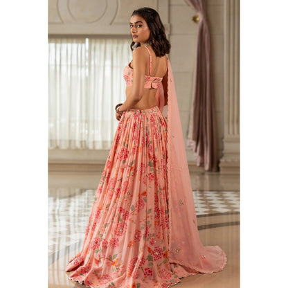 Paulmi & Harsh Chaya Pink Lehenga with Choli and Dupatta