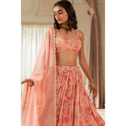 Paulmi & Harsh Chaya Pink Lehenga with Choli and Dupatta