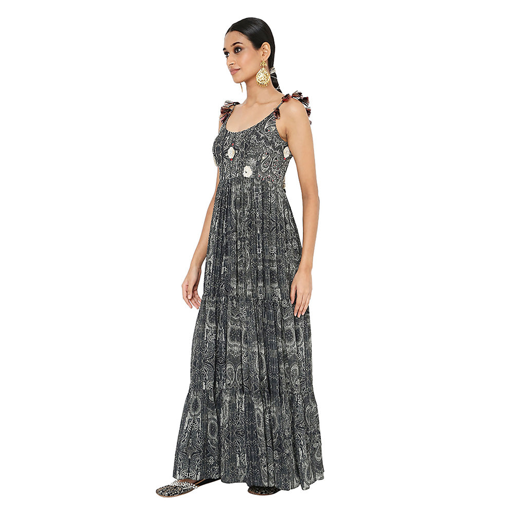 Payal Singhal Nadira Georgette Embroidered Anarkali with Churidar (Set of 2)