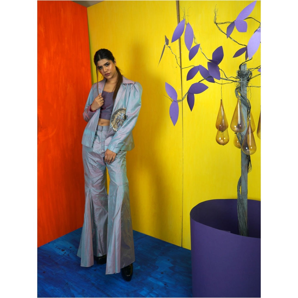 Payal Dawar Purple Mirage Co-Ord (Set of 3)