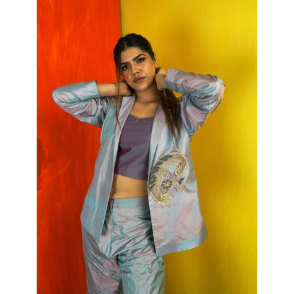 Payal Dawar Purple Mirage Co-Ord (Set of 3)