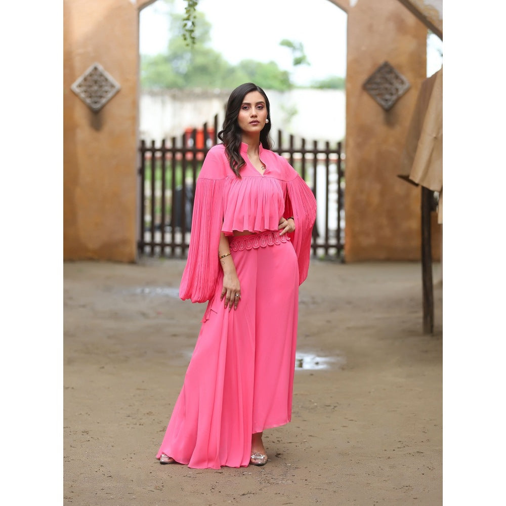 Payal Dawar Pink Aamna Co-Ord (Set of 3)
