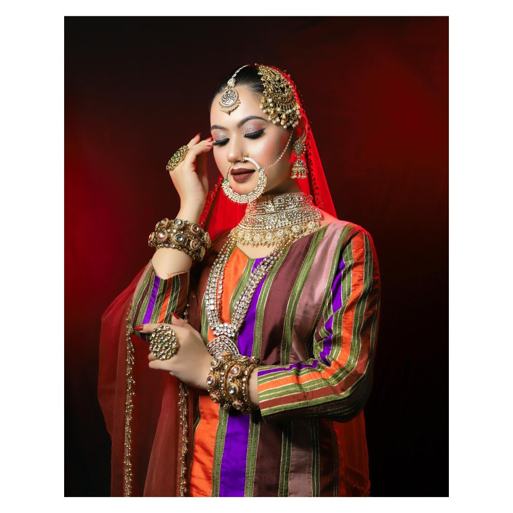 Payal Dawar Pakistani Embellished Kurta with Palazzo and Dupatta (Set of 3)