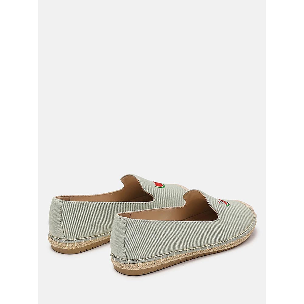 PAZZION Women's Light Green One In A Melon Espadrilles