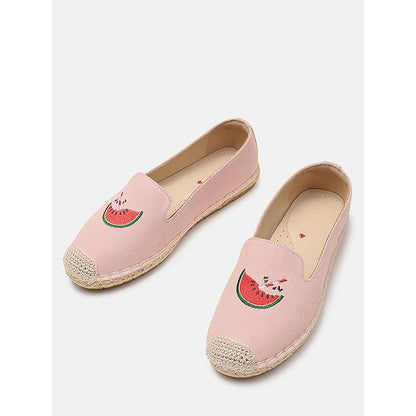 PAZZION Women's Pink One In A Melon Espadrilles