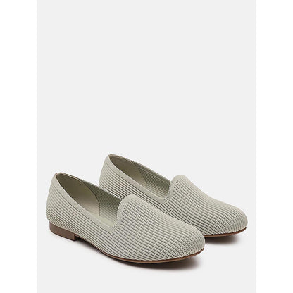 PAZZION Women's Green Lovisa Fly knit Loafers