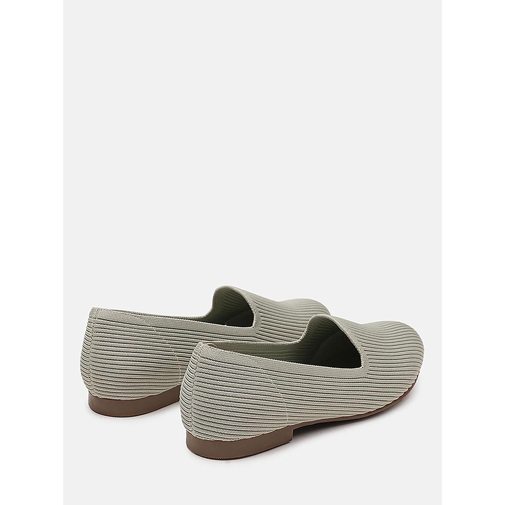 PAZZION Women's Green Lovisa Fly knit Loafers