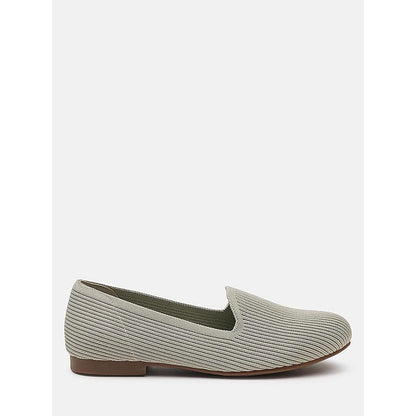PAZZION Women's Green Lovisa Fly knit Loafers
