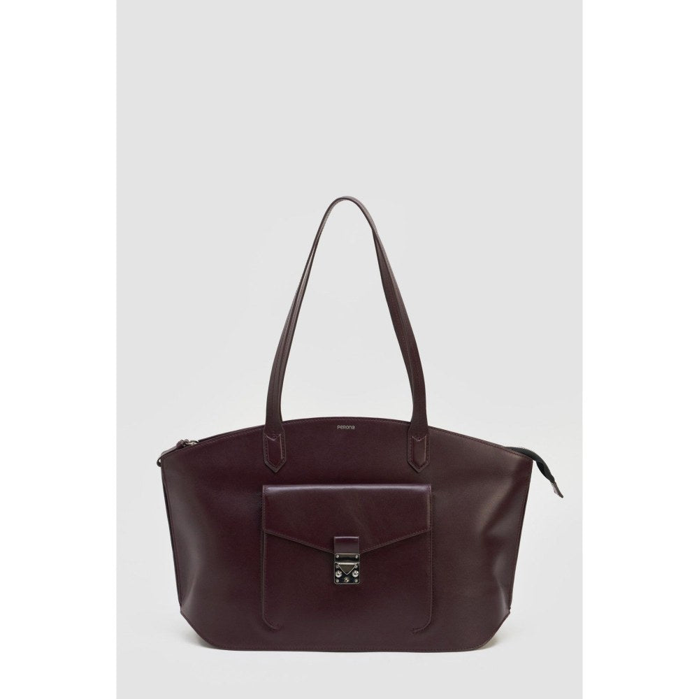 Perona Women's Tote Bag- Burgundy