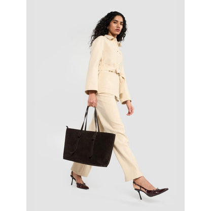 Perona Joanne Ivory Jacket with Belt