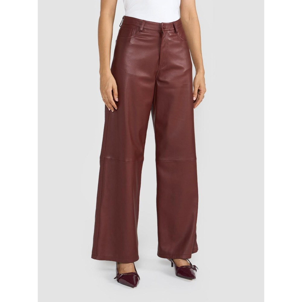 Perona Zaria Rust Leather Pants