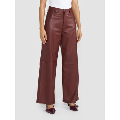 Perona Zaria Rust Leather Pants