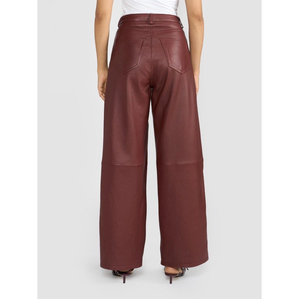 Perona Zaria Rust Leather Pants