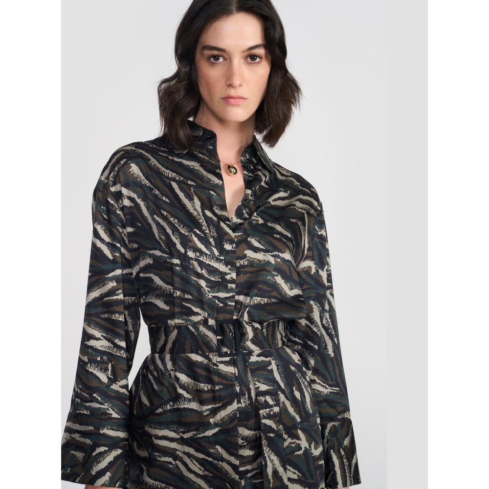 Perona Stella Olive Shirt Dress