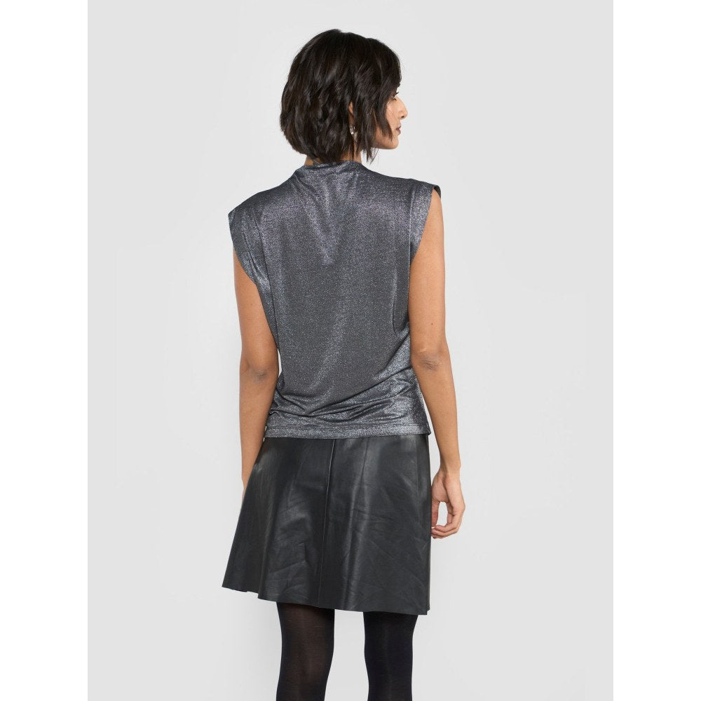 Perona Giselle Black Sleeveless Top