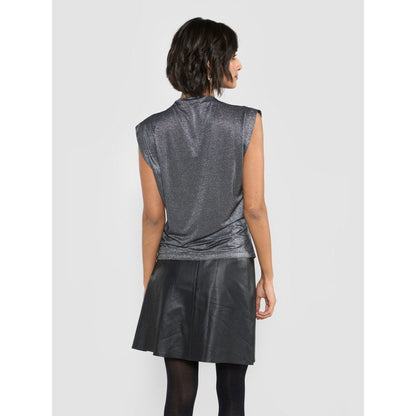 Perona Giselle Black Sleeveless Top
