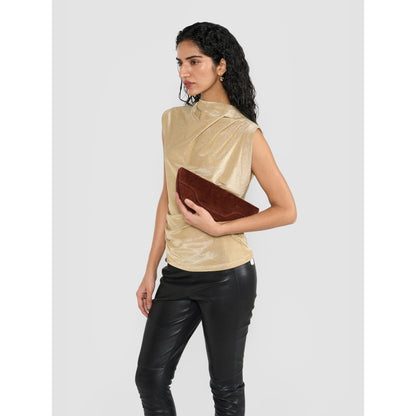 Perona Daisy Rust Clutch