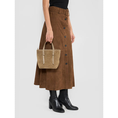 Perona Hallie Taupe Tote Bag