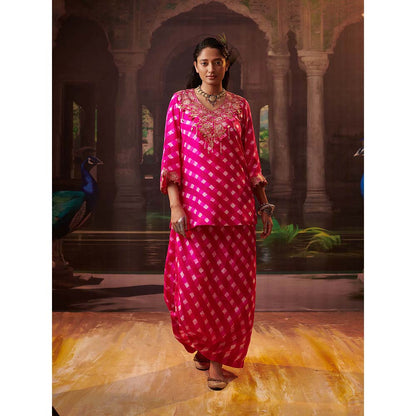 PINK CITY BY SARIKA Rimjhim Mothra Co-Ord (Set of 2)