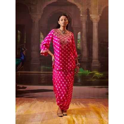 PINK CITY BY SARIKA Rimjhim Mothra Co-Ord (Set of 2)