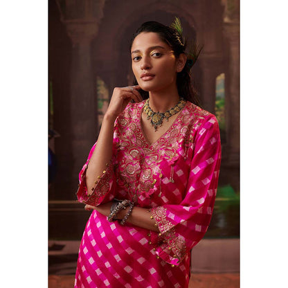 PINK CITY BY SARIKA Rimjhim Mothra Co-Ord (Set of 2)
